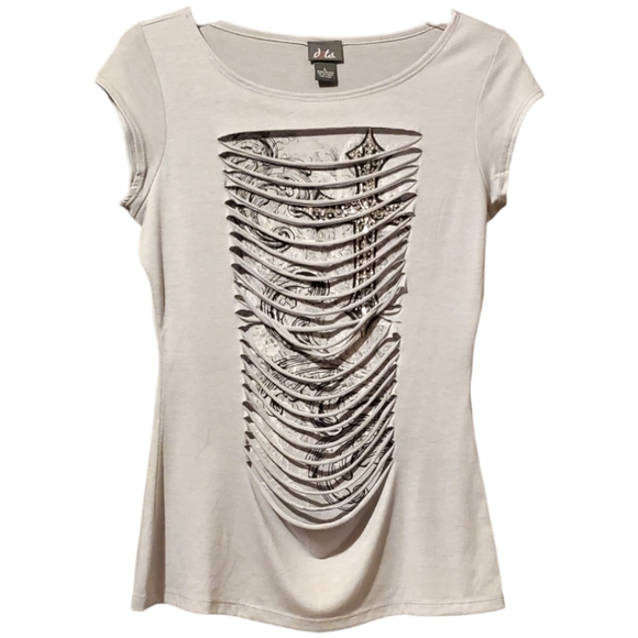 Dots Cut-Out Embellished Top - Picture 1 of 14